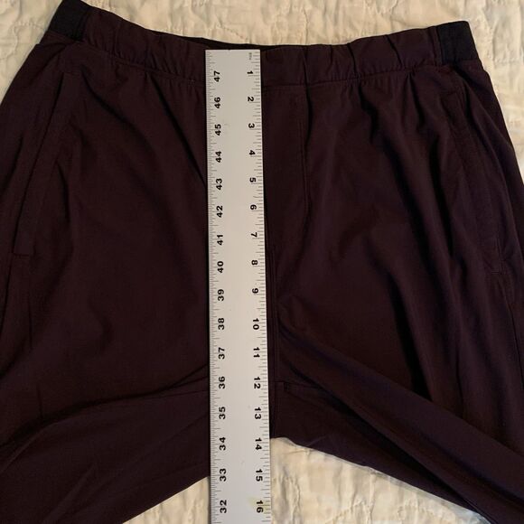 Lululemon Cutback Track Pants Men L Dark Purple Zip Pocket Straight Athletic Run - Picture 9 of 15